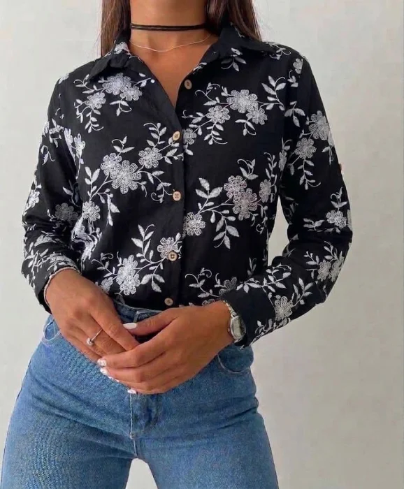 Camisa Manga 3/4 Tela Cey