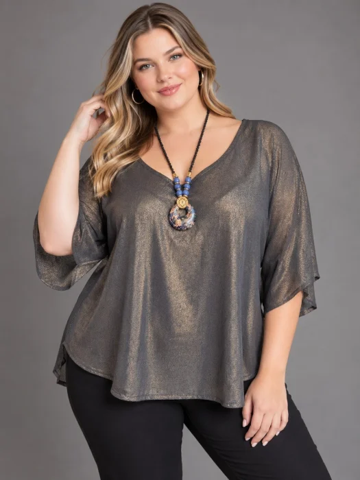 Blusa con Volado en la Manga