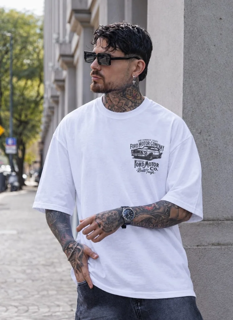 Oversize Blanco en Algodon - Imagen 1