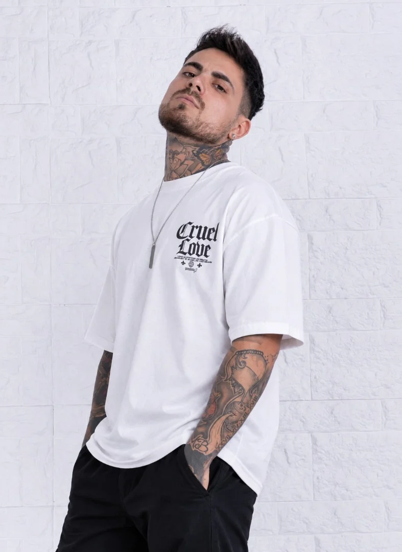 Oversize Blanco en Algodon - Imagen 5