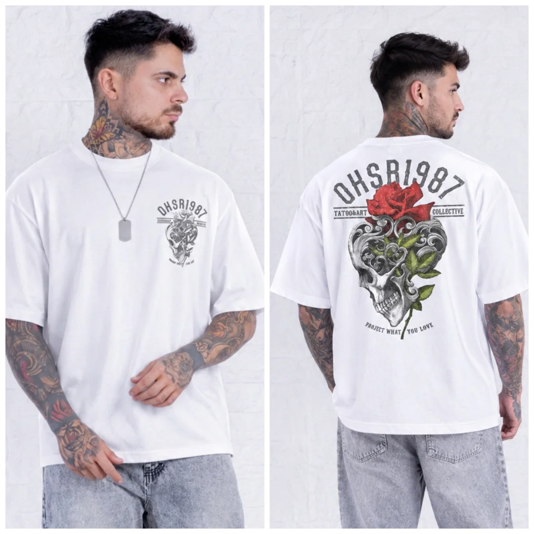 Oversize Blanco en Algodon - Imagen 3