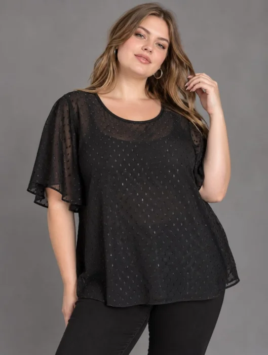 Blusa de Gasa Doble