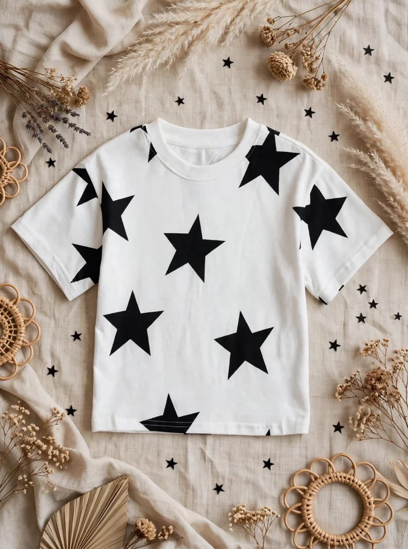 Remera de Algodón con Estrella Estampado Importado - Nena - e12ac8bd-f0d2-4c69-a8c7-c3d04b90c0b9.jpeg