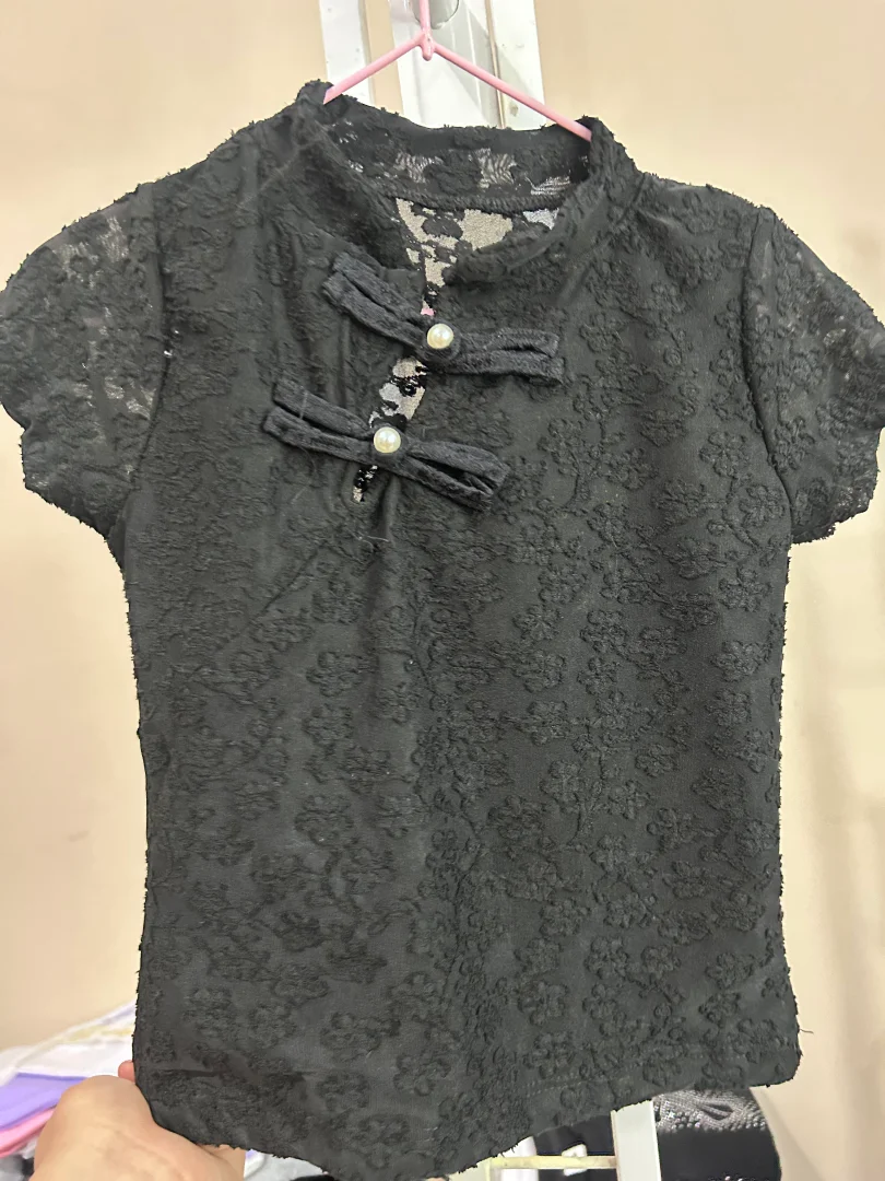 Remera de Nena Cuello Chino con Botones - IMG_5772.jpeg