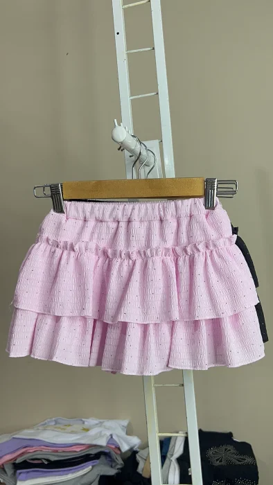 Short Pollera con Strass