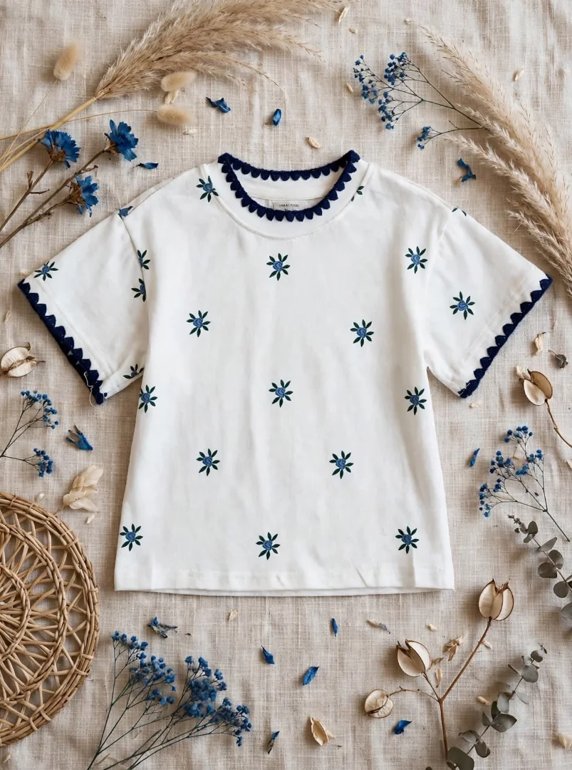 Remera de Algodón con Tejido Importado - Nena - 8601077c-3c69-47ad-b0cc-41df0ed297f6.jpeg