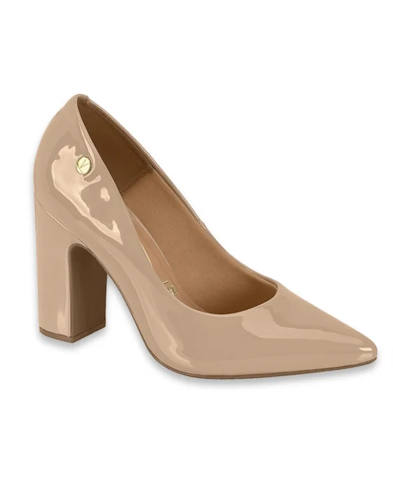 Stiletto Taco Cuadrado Beige Vizzano