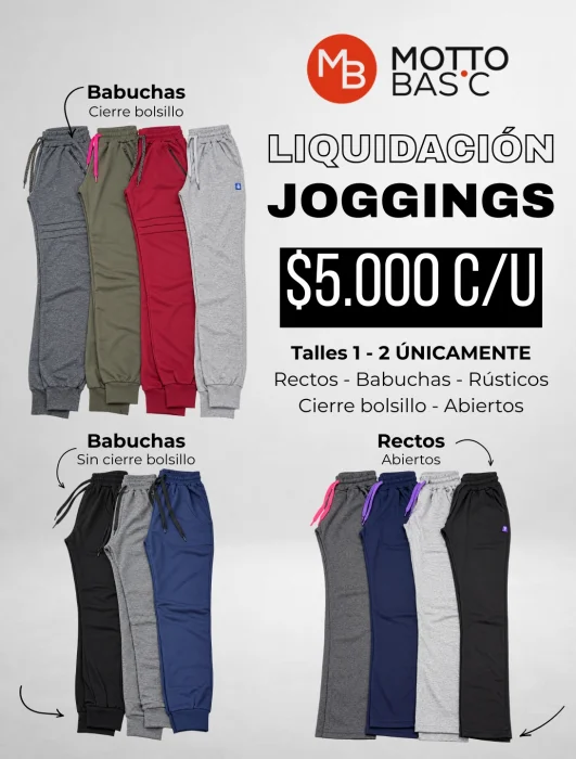 Liquidacion Joggings Rusticos
