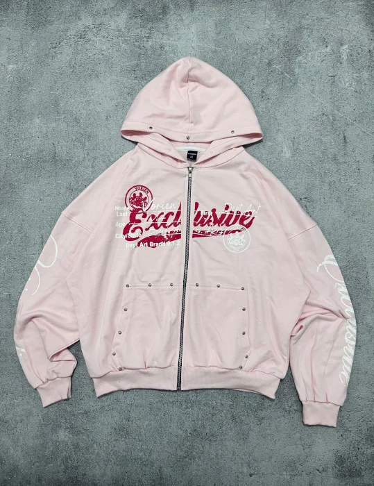 Zip Hoodie Cyber + Tachas