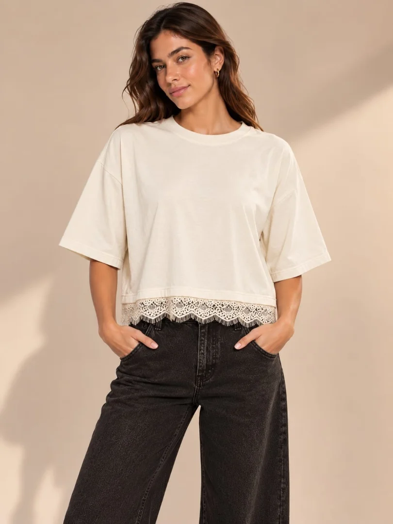 Remera con Encaje - Imagen 3
