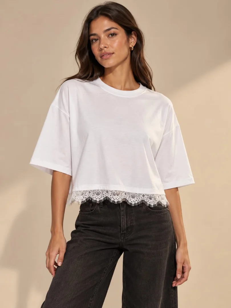 Remera con Encaje - Imagen 4