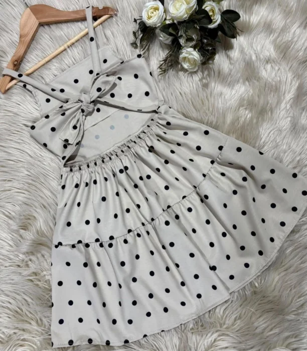Vestido Lunares Moño Atrás