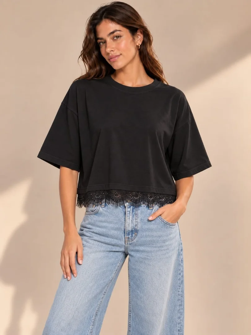 Remera con Encaje - Imagen 2