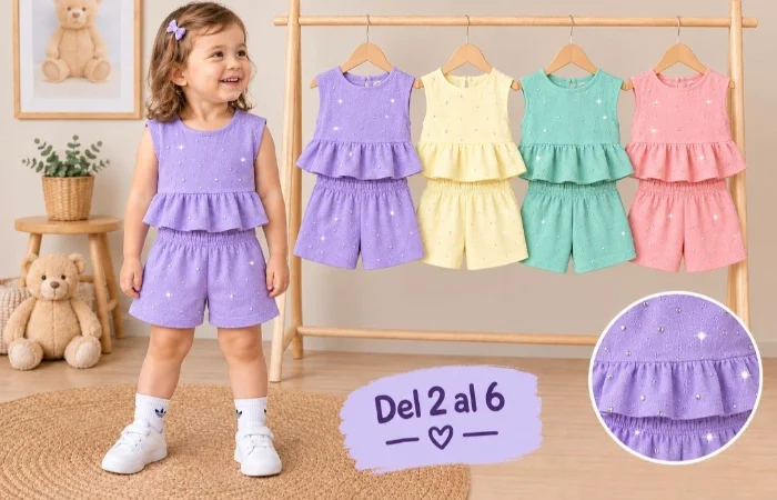 Conjunto Jaway Stras 2al 6 Bebes