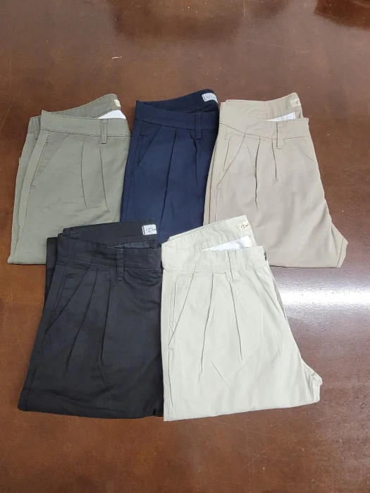Pantalones Corte Chino C/pinzas Tipo Sastrero