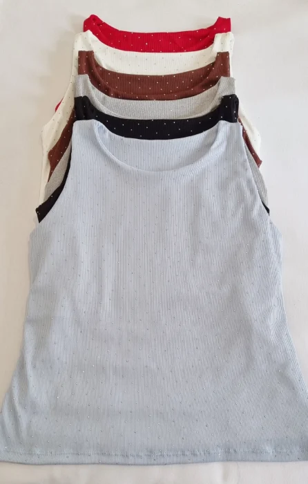 Músculosa de Morley con Lycra Strass(brillo)