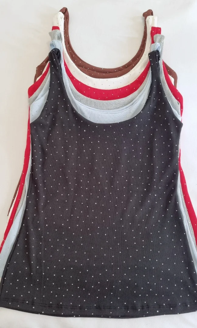 Músculosa de Morley con Lycra Strass(brillo) - Imagen 1