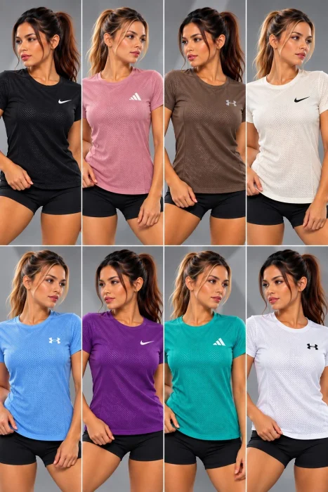 Remeras Dry Fit de Dama Cuello Redondo