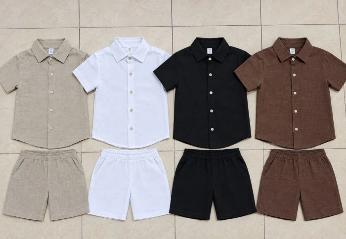 Conjuntos Lino Shorts Más Camisa