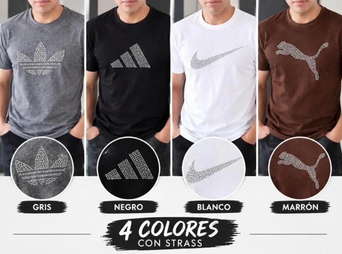 Remera con Strass