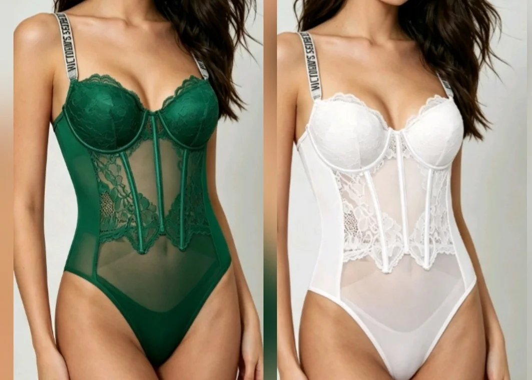 Body Encaje con Breteles con Stras - Imagen 1