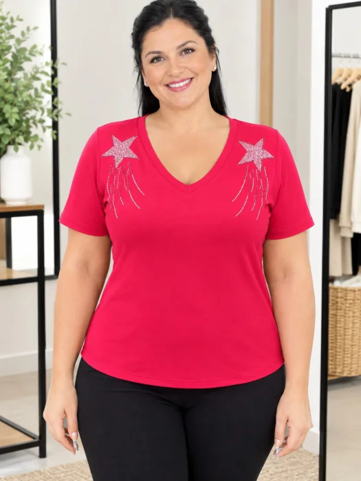 Remera Modal Viscosa C) Brillo T.unico