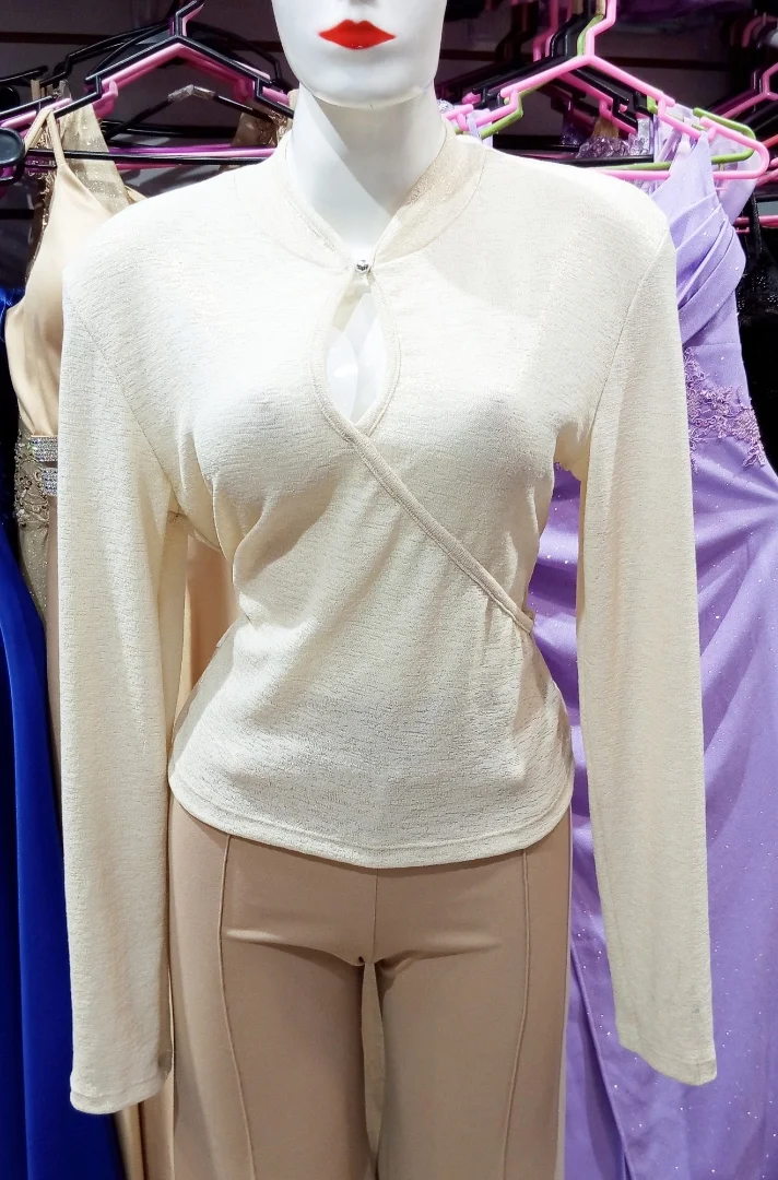 Remera Manga Larga Cuello Chino - Imagen 2