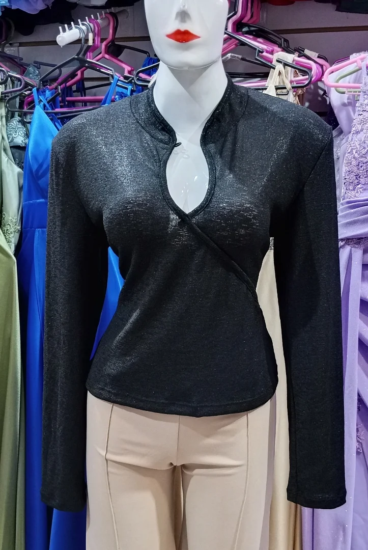 Remera Manga Larga Cuello Chino - Imagen 3