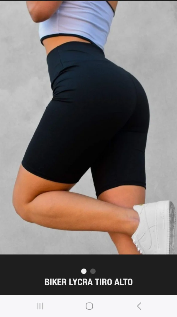Biker Lycra Negro y Estampados - Imagen 1