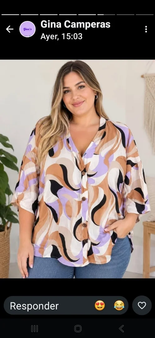 Camisola Fibrana Poplin Estampada - Imagen 3