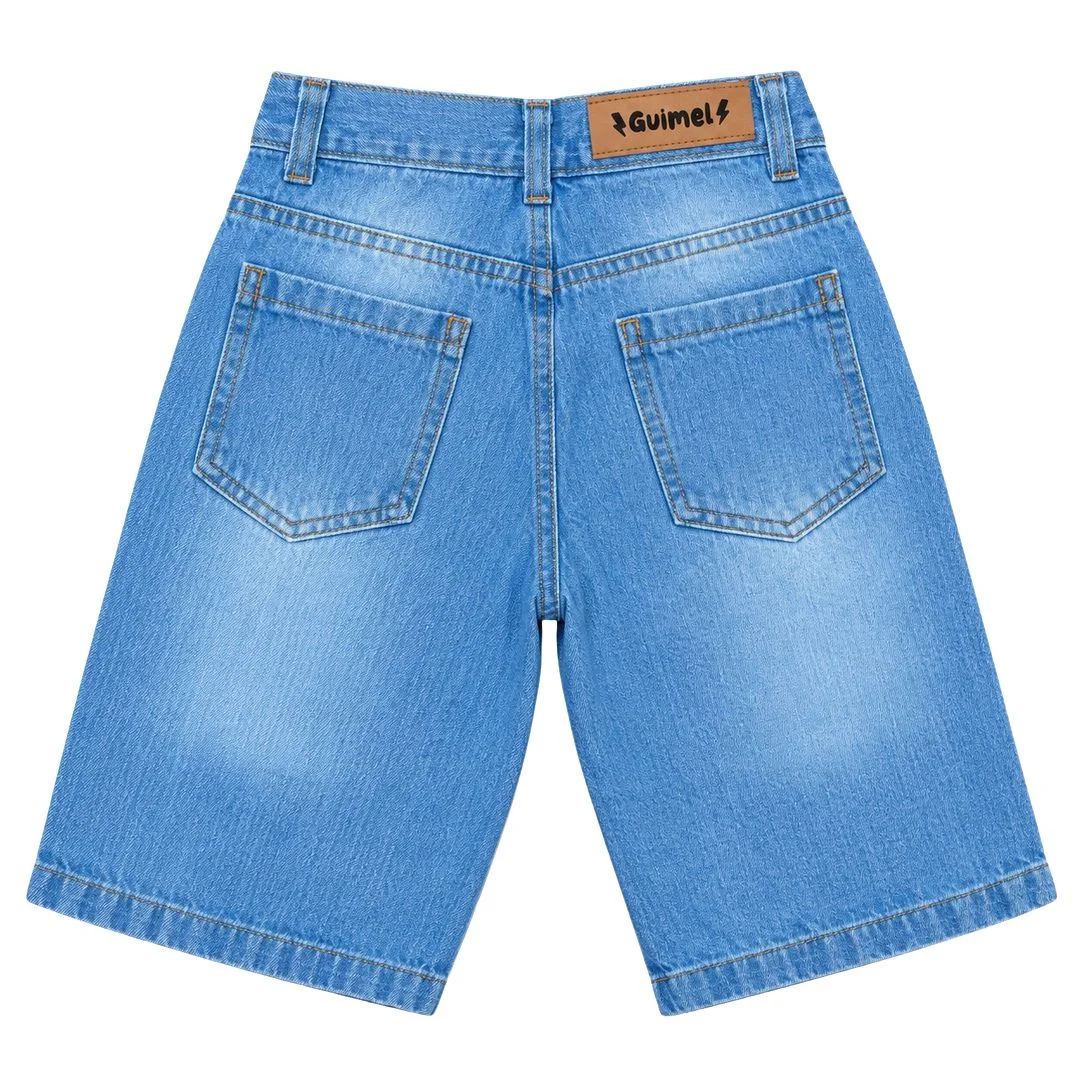4324 bermuda Niño Teen Unisex Baggy con Bigotes Sombreados - 4324%20t.jpg