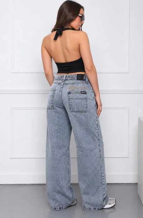 Jeans Wide Bordado (embrujo)