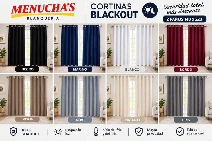Cortina Black Out Menucha