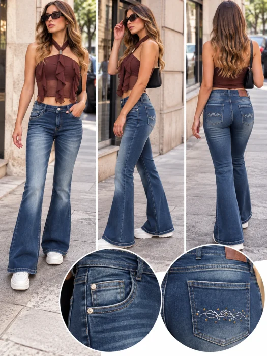 Jeans Oxford con Tachas (embrujo)