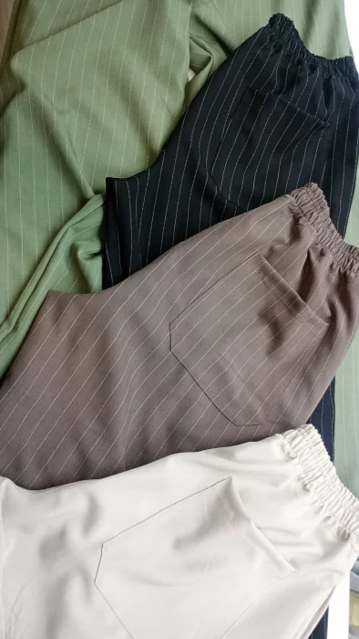 Baggy Sastrero Rayado 3 Bolsillos Corte Baggy