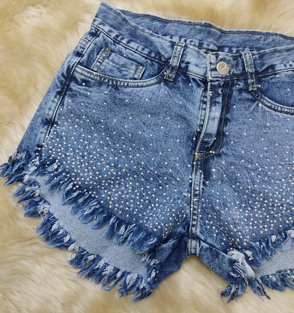 Short Jean con Strass - Imagen 1