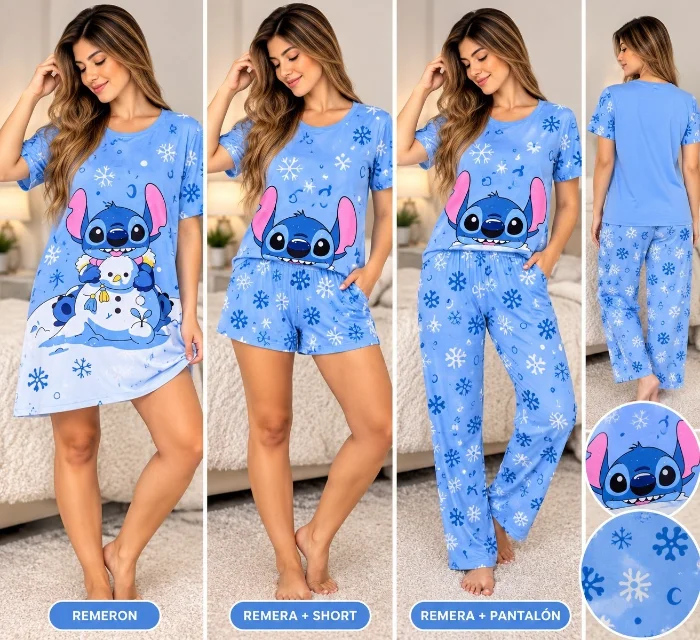 Pijama 4 Piezas Import