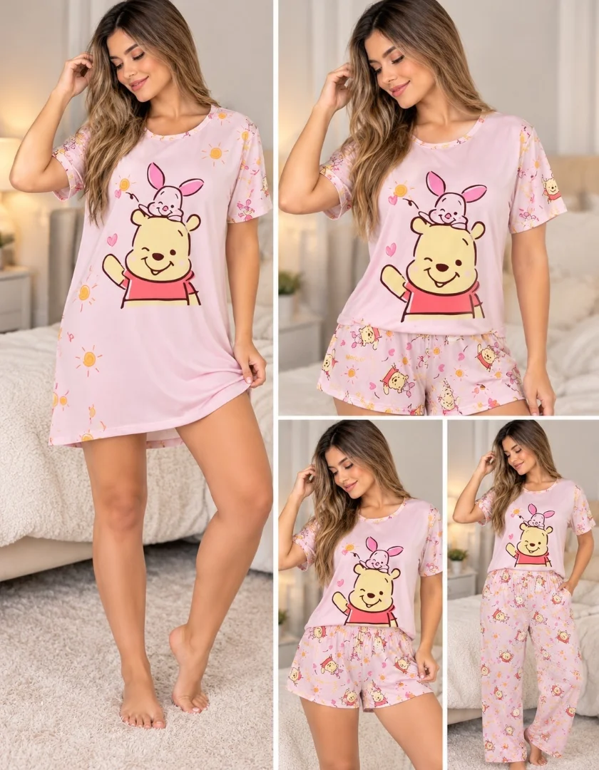 Pijama 4 Piezas Import - Imagen 2