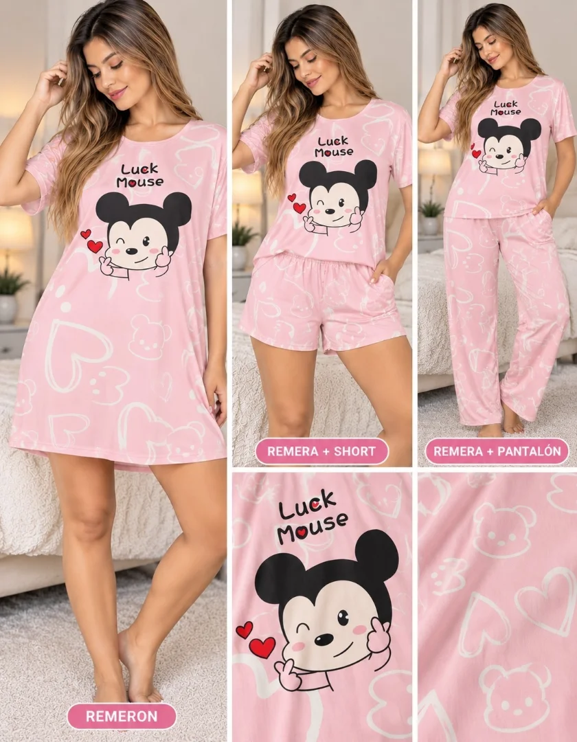 Pijama 4 Piezas Import - Imagen 4