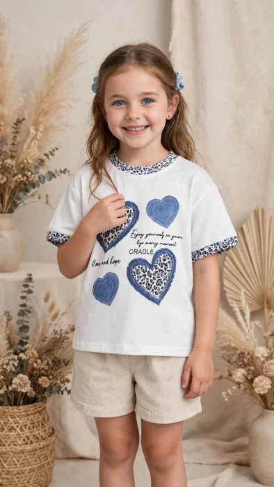 Remera de Algodón  Importado - Nena