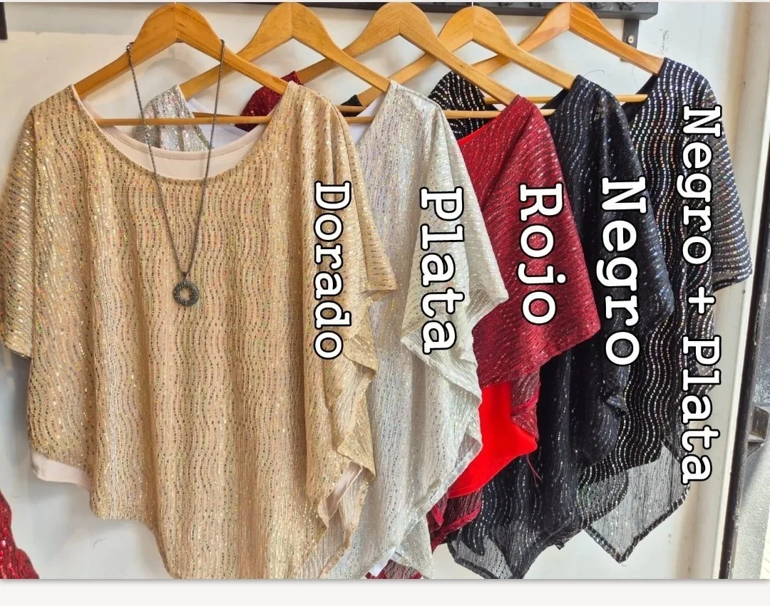 Poncho con Brillos - Imagen 3