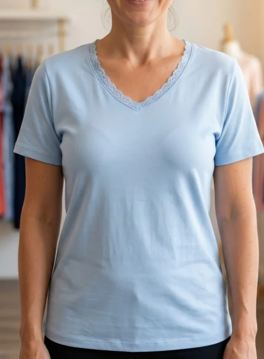 Remeras Básicas  Cuello V!!