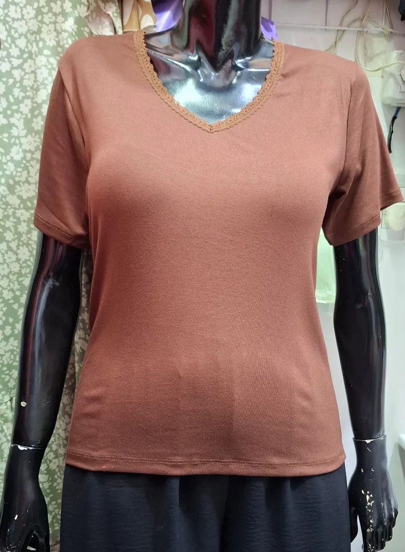 Remeras Básicas Cuello V!! - Imagen 3