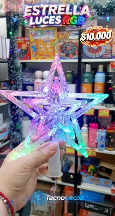 Adorno Navideño , Estrella con Luces Led