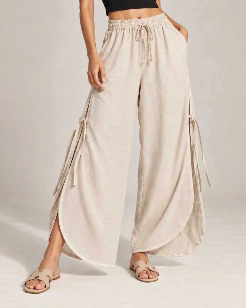 Pantalon de Lino para Atar Capi" - Imagen 3