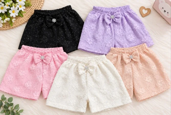 Short Broderi C/stras