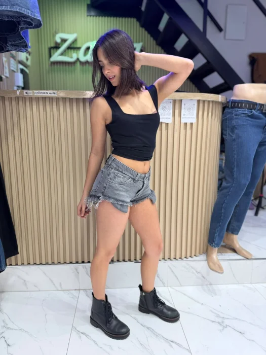 Short Playero Gris Claro