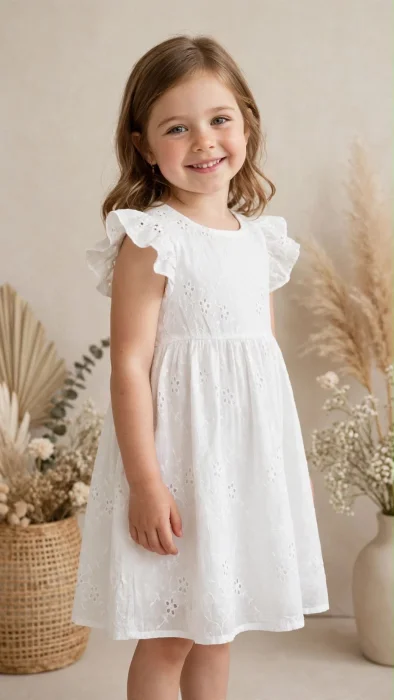Vestido con Voladito en los Hombros Importados Nena