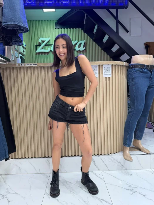 Short Gris Estrella