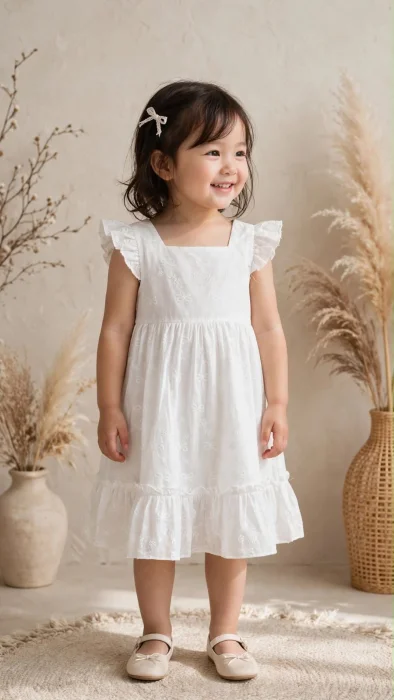 Vestido con Volados en los Hombros / Importado Nena